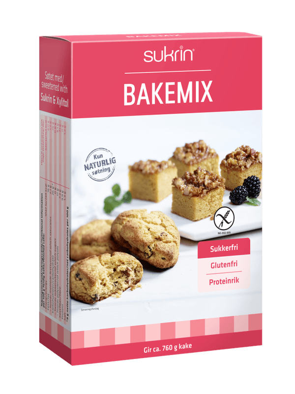 Sukrin Bakemix, glutenfri og sukkerfri, 340 g